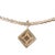 Late 20th Century Sterling and 18k Geometric Necklace With Diamonds by Fred Samuel Benham BJC For Sale - Image 4 of 4