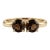 Smoky Topaz Toi Et Moi Ring, Brown Gemstone Stacking Ring Us 7 For Sale
