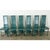 Teal Vintage Italian Turquoise Leather Postmodern Dining Chairs - Set of Six For Sale - Image 8 of 12