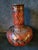 Vintage Late 20th Century Red Wicker Vase For Sale - Image 4 of 4