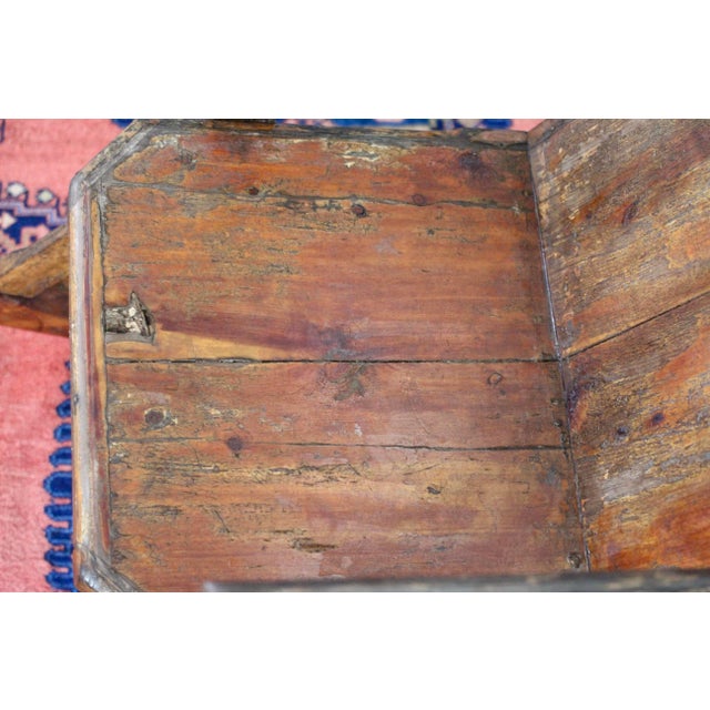 1940s Hand Carved and Handmade Rustic Rocker For Sale - Image 15 of 18