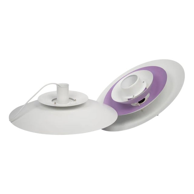 Vintage Danish Form Light Lamps, 1980s, Set of 2 For Sale