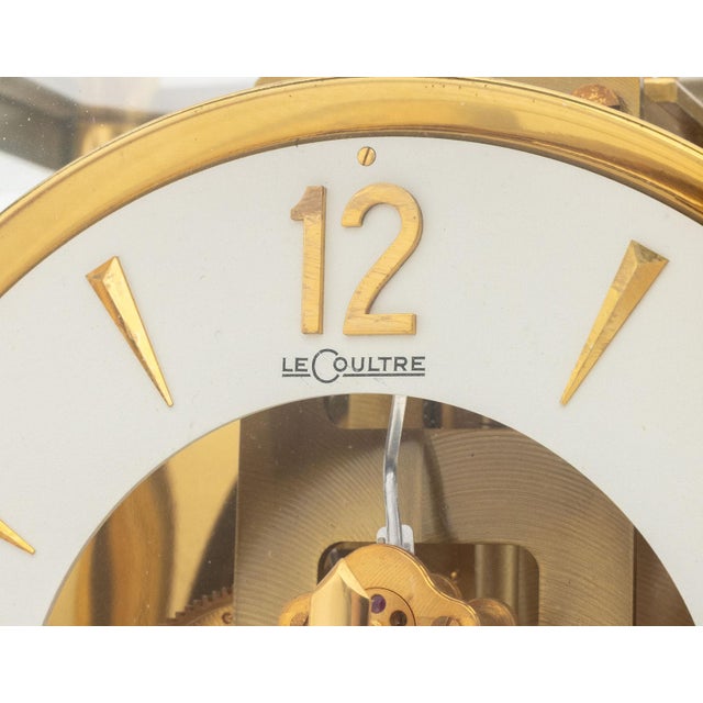 Late 20th Century Jaeger-LeCoultre Atmos Perpetual Motion Brass Clock For Sale - Image 5 of 10