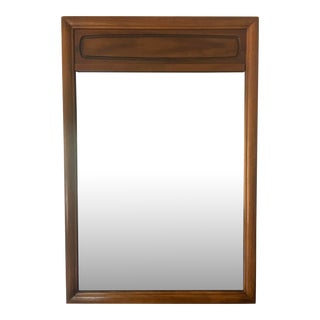 Mid Century Modern Broyhill Emphasis Walnut Mirror For Sale