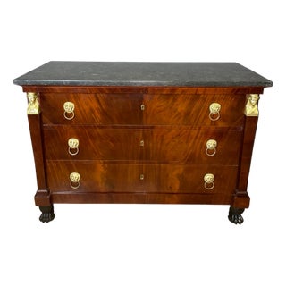 Empire Chest of Drawers in Mahogany, 1810 For Sale