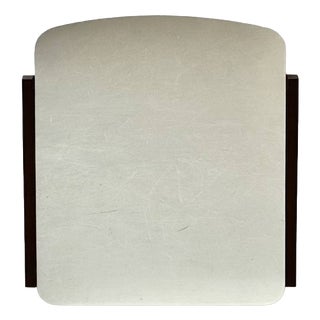 Minimalist Wall Mirror with Wooden Frame, 1970s For Sale