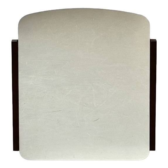 Minimalist Wall Mirror with Wooden Frame, 1970s For Sale