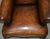 Set of Art Deco Hand Dyed Cigar Brown Leather Club Armchairs For Sale - Image 14 of 18