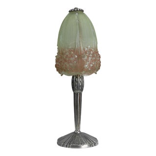 Art Nouveau Table Lamp by Muller Frères for Hettier & Vincent, France, 1910s For Sale