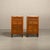 French Art Deco Nightstands in Oak and Marble, 1930s, Set of 2 For Sale - Image 3 of 18