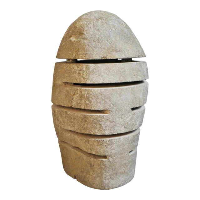 Vintage River Rock Garden Lantern X-Large For Sale