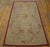 French 1880s Ivory Floral Medallion Antique French Aubusson Rug 3' X 6'6" Flatweave Wool Carpet For Sale - Image 3 of 15