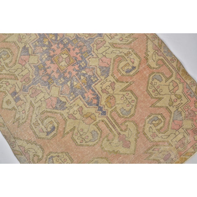 1950s Oushak Anatolian Floral Carpet For Sale In Phoenix - Image 6 of 10