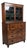 British Georgian Mahogany Inlaid Secretaire Bookcase, 18th Century For Sale