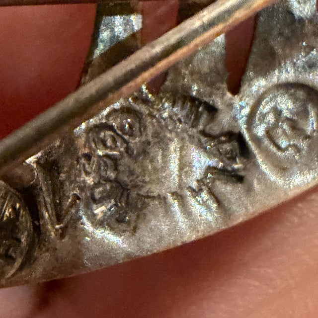 Taxco Sterling Silver Abstract Fish Pin Amethyst Stone Eye Sigi Pineda For Sale - Image 14 of 17