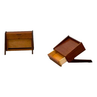 Danish Floating Bedside Tables by Omann Jun, 1960s, Set of 2 For Sale