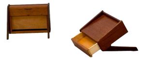 Danish Floating Bedside Tables by Omann Jun, 1960s, Set of 2