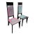 1980s Postmodern Memphis Style Sculpted Black Lacquered Side Chairs - Set of 2 For Sale