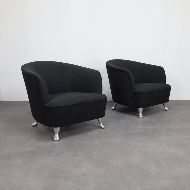 Vintage Italian Classico Lounge Chairs by Minotti, 1990s, Set of 2 For Sale - Image 10 of 10