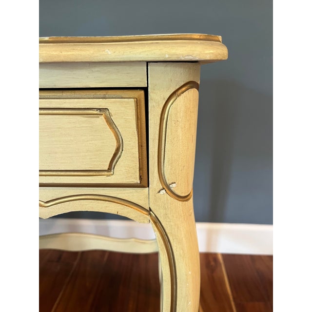 1960s Henry Link French Provincial Cream / Off White / Gold Accent Desk For Sale - Image 9 of 9