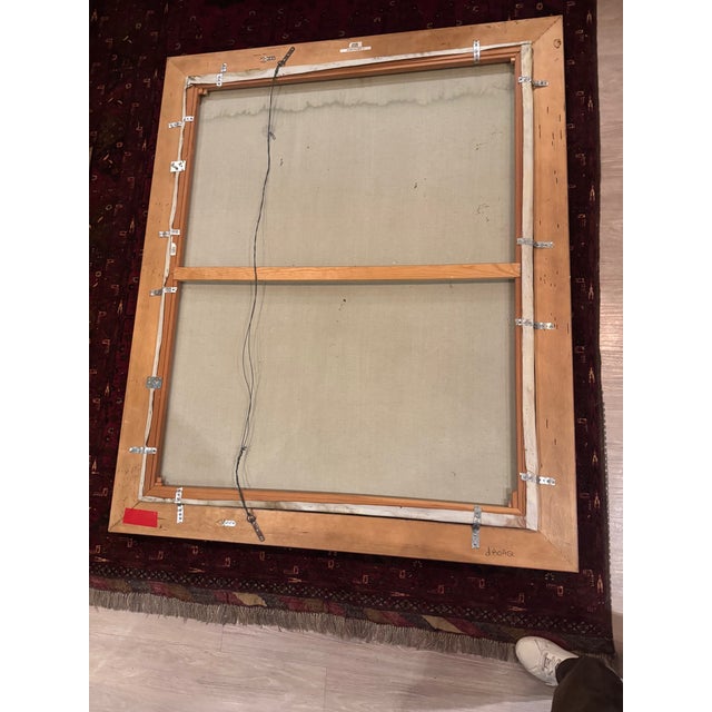 Rose Early 20th Century Monumental Dutch Still Life Oil Painting by W. Honner With Fruit & Roses in Gilt Frame For Sale - Image 8 of 8