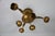 Large Golden Florentine Flower Shape Ceiling Lamp, Italy, 1970s For Sale - Image 6 of 10