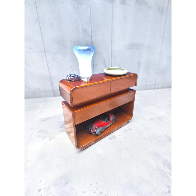 Vintage Walnut Storage Unit with Drawers, Italy, 1970s For Sale - Image 6 of 10