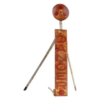 Vintage 'Danger' Sign For Sale