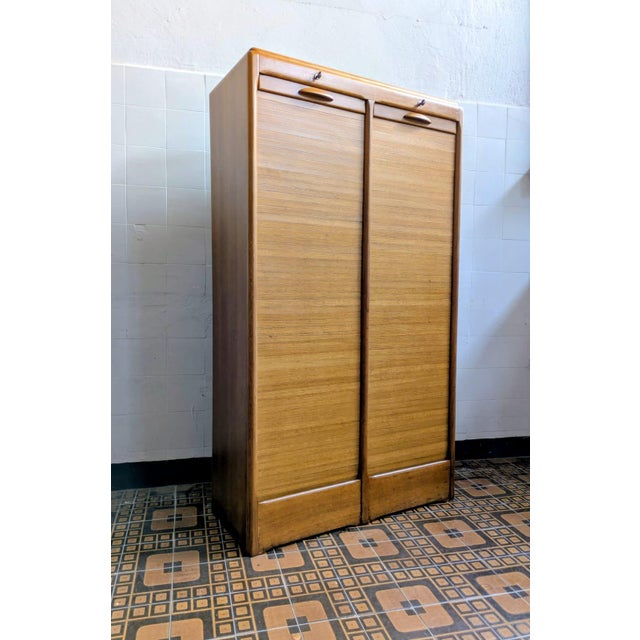 Wood Late Liberty High Range Cabinet in Walnut, 1930s For Sale - Image 7 of 18
