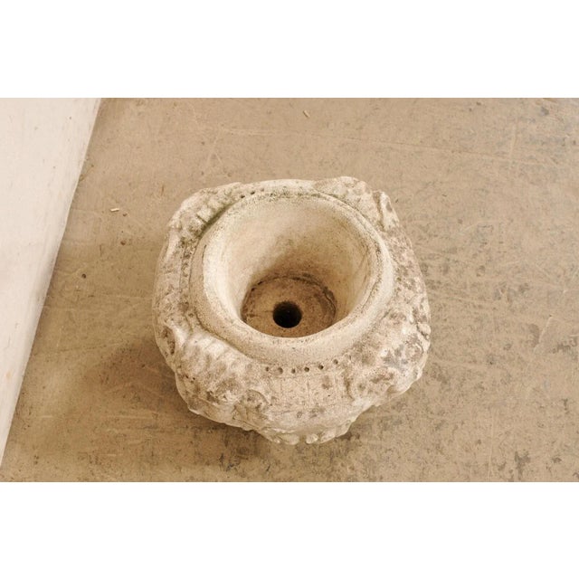 Spanish Mid 20th Century Cast-Stone Pots - A Pair For Sale - Image 11 of 11