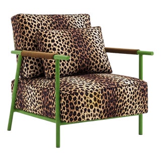 Periplo Lounge Chair in Leopard by Moanne For Sale