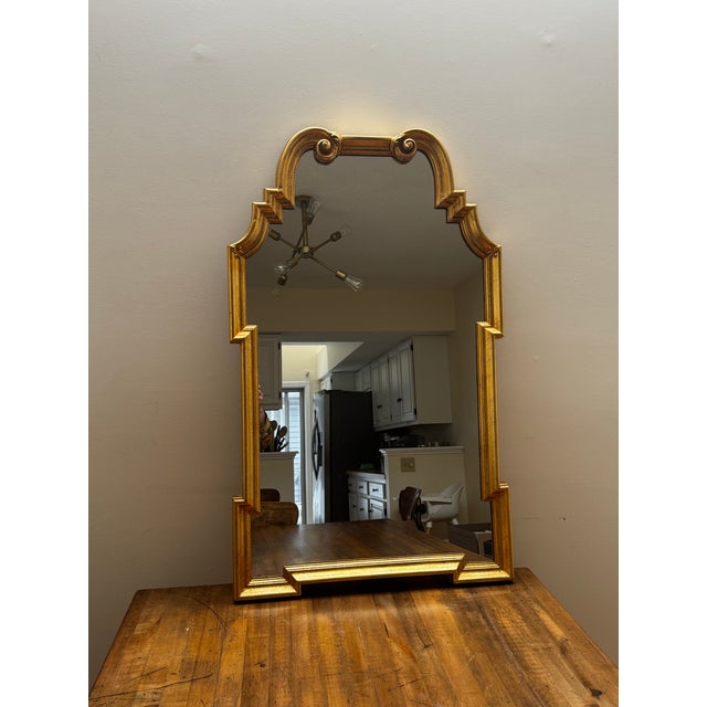 Hollywood Regency Beautiful LaBarge Style Gilt Mirror 1950-1960s For Sale - Image 3 of 7