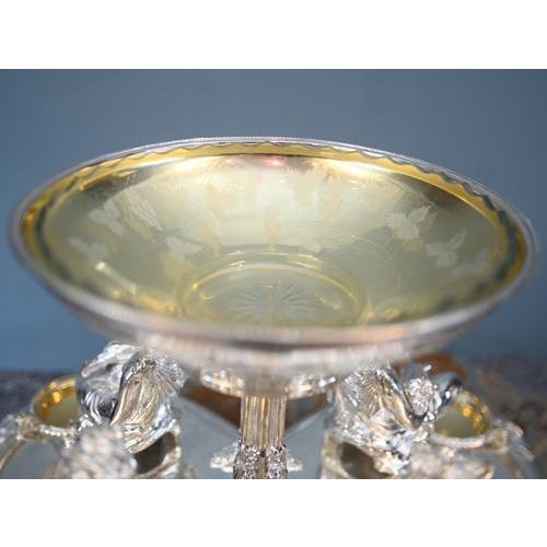 English Silver Plate Centrepiece, 1930 For Sale - Image 17 of 18