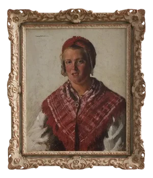 Sam Uhrdin, Portrait of a Woman, 1920s, Oil Painting