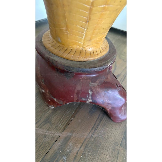 Monumental 31" Chinese Hand-Carved Soapstone "Basket of Abundance" Sculpture For Sale - Image 9 of 13