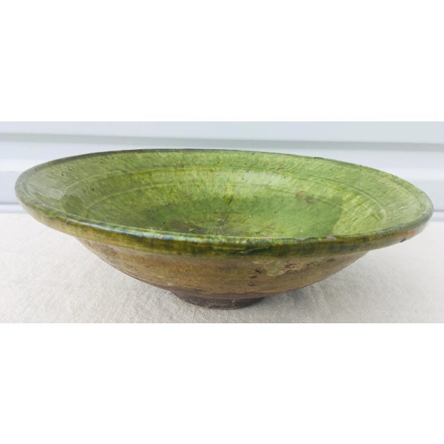 Ceramic Mid Century Mediterranean Hand Made Pottery Bowl For Sale - Image 7 of 11