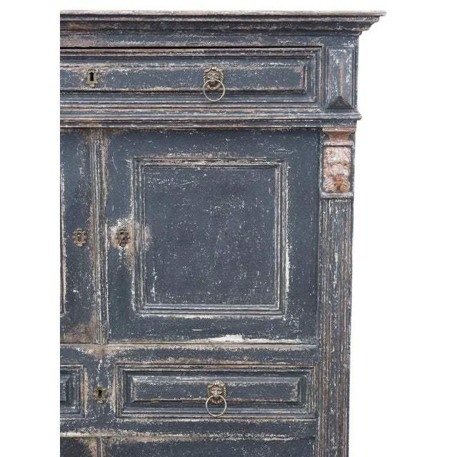 Antique Painted Kitchen Buffet For Sale - Image 3 of 13