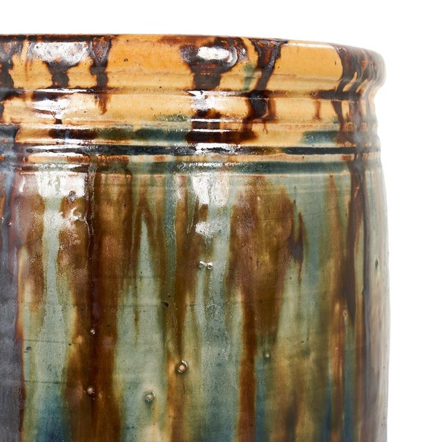 Discovered in France, this ceramic umbrella stand bears the stamp of Joseph Talbot. Handmade in La Borne, France, this...