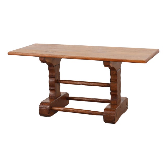 Antique 17th Century Oak Monastery Coffee Table, France For Sale
