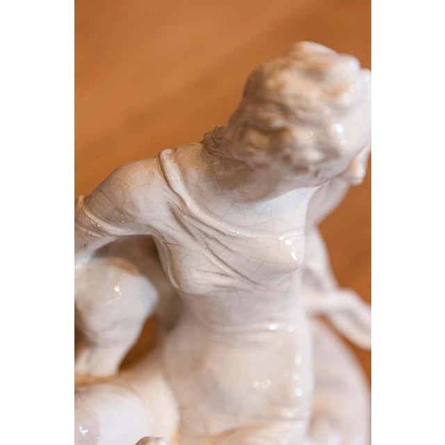 Ceramic 20th Century Italian Ceramic Sculpture of Diana For Sale - Image 7 of 10
