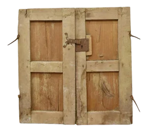 Rustic 19th Century Mexican Architectural Window - a Pair