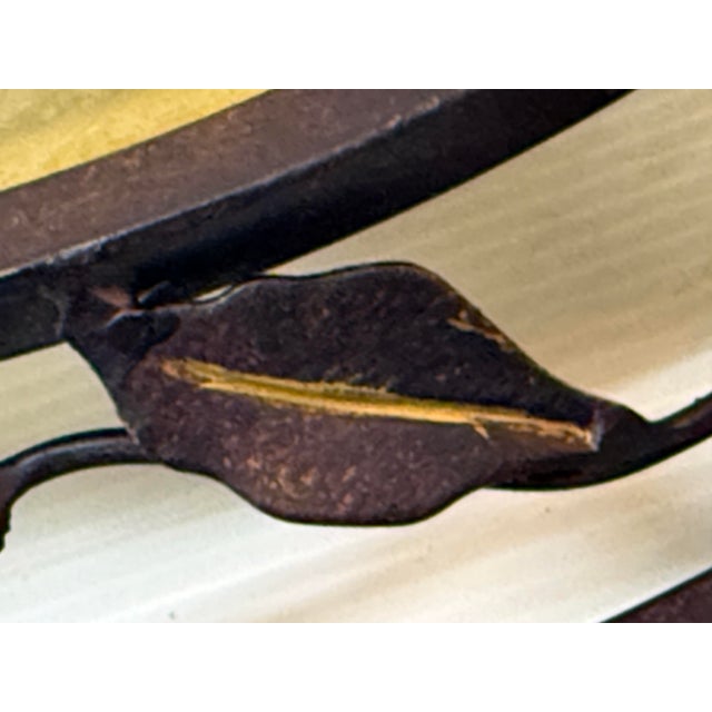 Rustic Bronze Leaf Vine Flush Mount For Sale - Image 11 of 12