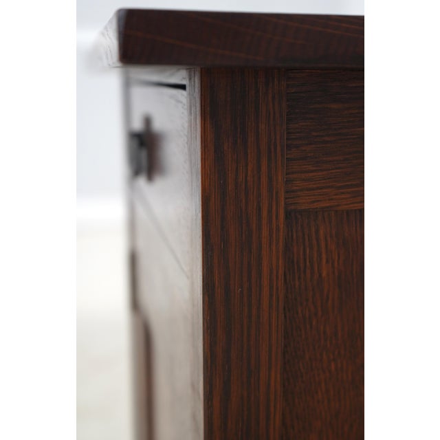 Stickley Mission Oak Nightstand Cabinet For Sale - Image 11 of 18