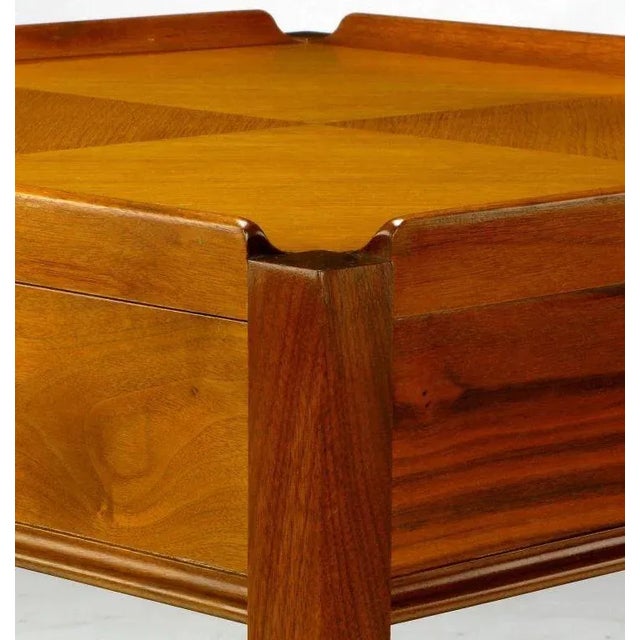 Widdicomb Walnut Parquetry Top End Table For Sale In Chicago - Image 6 of 11