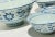 Chinoiserie Set of Five Vintage Blue and White Nesting Asian Serving Bowls For Sale - Image 3 of 10