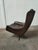 Animal Skin Mid-Century Modern Nordic Leather Chair, 1980 For Sale - Image 7 of 10