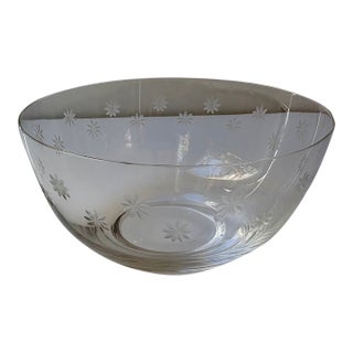 Tiffany & Co. Crystal Daisy Bowl For Sale