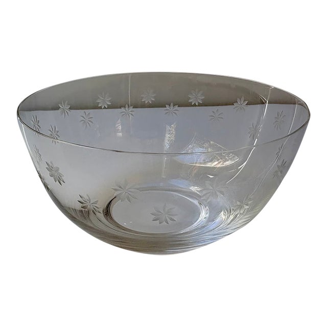Tiffany & Co. Crystal Daisy Bowl For Sale