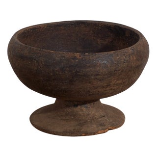 Antique Tibetan Wooden Bowl For Sale