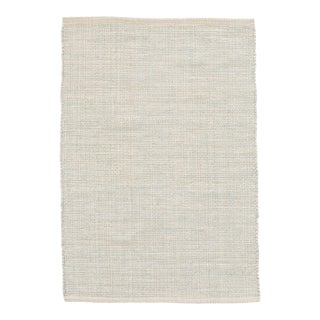 Dash & Albert by Annie Selke Marled Light Blue Woven Cotton Rug, 2'6" x 12' For Sale